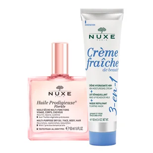 Zestaw Nuxe Huile Prodigieuse Florale, suchy olejek pielęgnacyjny do ciała, twarzy i włosów, 50 ml + krem nawilżający 3w1, 100 ml za 1 grosz - Zestawy kosmetyków damskich - miniaturka - grafika 1