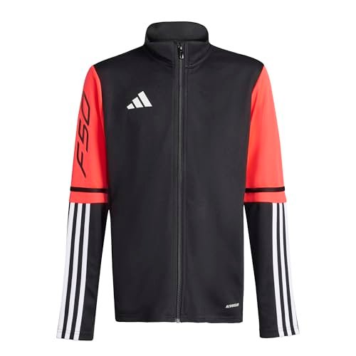 adidas uniseks-kind F50 TRAINING JACKET KIDS, black/lucid red/white, 11-12 Years