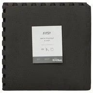 Maty do ćwiczeń - Fitsy, Mata Puzzle, Graftiowy, 6 szt. - miniaturka - grafika 1