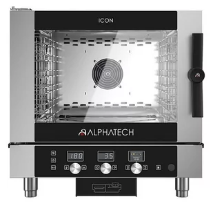 Resto Quality Piec konwekcyjno-parowy ICET051E system myjący pod okap 5x GN1/1 5x 600x400 Alphatech by Lainox  ster. elektroniczne - Piece, kotły  i płyty grzejne gastronomiczne - miniaturka - grafika 1