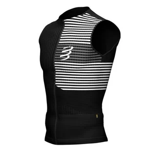 COMPRESSPORT Triathlonowa koszulka kompresyjna TRI POSTURAL TANK TOP 2020 czarna - Koszulki sportowe męskie - miniaturka - grafika 10