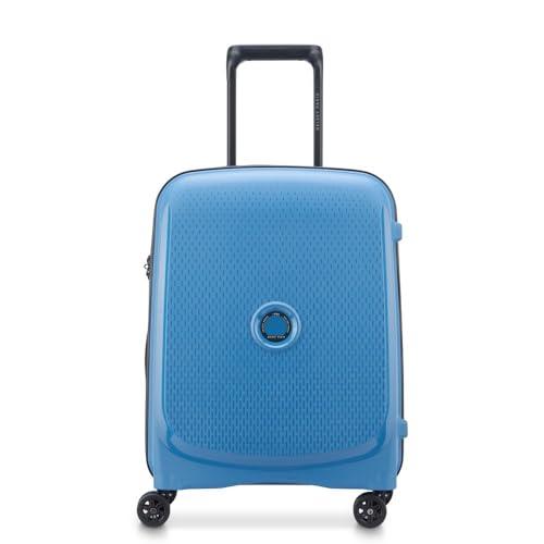 DELSEY PARIS - Belmont Plus - Walizka kabinowa sztywna 55x40x20 cm - 33 L - S -, Niebieski cynk, S, Walizka