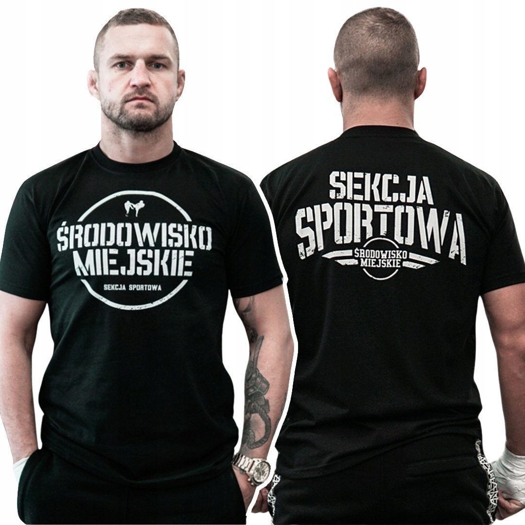 Koszulka Męska Środowisko Miejskie Sekcja Sportowa Czarna R. Xxl
