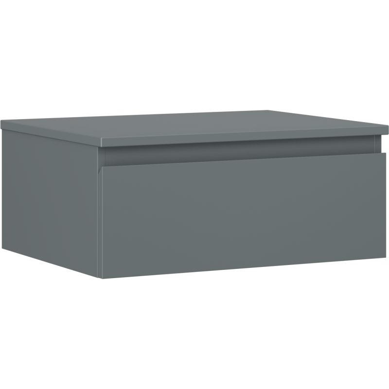 Mexen Orio szafka łazienkowa podumywalkowa 60 cm z blatem, 1 szuflada, grafit mat - 91A10-06023-1-BFC66