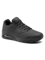 Sneakersy damskie - SKECHERS Sneakersy Uno-Stand On Air 52458/BBK Czarny - miniaturka - grafika 1
