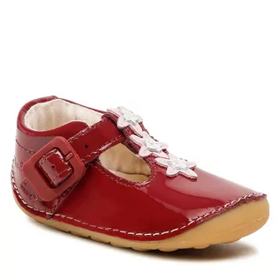 Półbuty damskie - Clarks Półbuty Tiny Flower T 261624586 Cherry - grafika 1