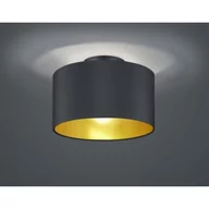 Lampy sufitowe - Trio Plafon LAMPA sufitowa HOSTEL 608200279 abażurowa OPRAWA okrągła czarna złota 608200279 - miniaturka - grafika 1