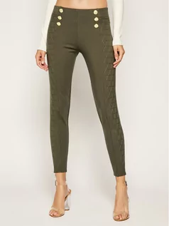 Spodnie damskie - Triangle The Kooples Spodnie materiałowe Fleece & Stitch FJOG18018S Zielony Regular Fit - grafika 1