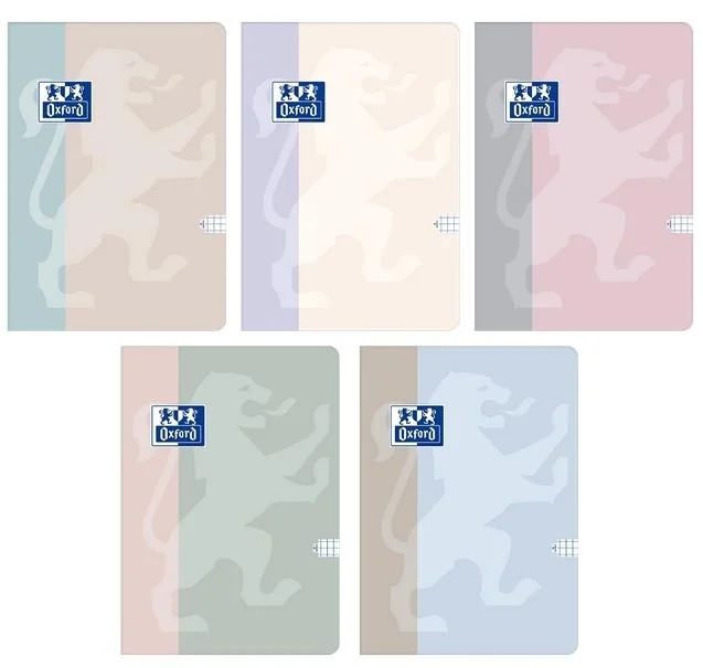 Zeszyt Oxford B-Light B5 kratka 96 kartek 5 sztuk