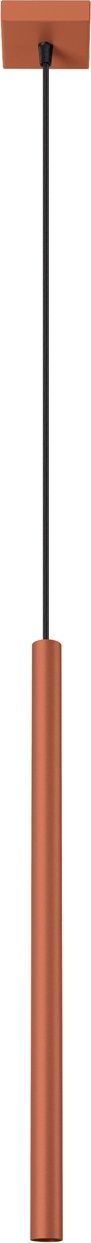 Lampa wisząca PASTELO 1 ochra czerwona 1xG9 8W stal 114x8x8cm Sollux Lighting