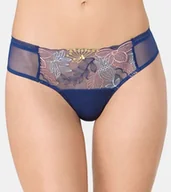 Majtki damskie - Majtki stringi Triumph Sunset Spotlight granatowe kwiaty rozmiar 40 L - miniaturka - grafika 1