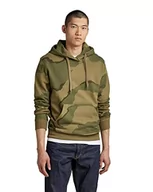 Bluzy męskie - G-STAR RAW Męska bluza z kapturem, wielokolorowa (Smoke Olive Desert camo D325-D936), L, Wielokolorowy (Smoke Olive Desert Camo D325-d936), L - miniaturka - grafika 1