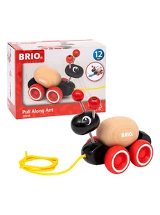 Brio Mrówka do ciągnięcia - 12 m+ - Zabawki zręcznościowe - miniaturka - grafika 1