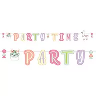Gadżety dla niej i dla niego - Amscan Girlanda "Party Time- Lama", 240 cm 9904591 - miniaturka - grafika 1
