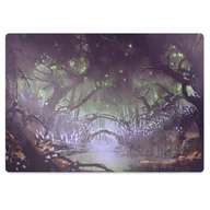 Podnóżki, podpórki, podkładki - Mata pod fotel biurowy Mroczny las 100x70 cm - miniaturka - grafika 1