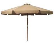 Parasole ogrodowe - Okrągły parasol ogrodowy taupe T4-W93 - miniaturka - grafika 1
