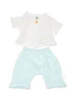 Akcesoria dla lalek - Miniland Ubranko "Sea" w kolorze biało-miętowym dla lalki - 3+ - miniaturka - grafika 1