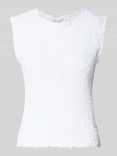 Top o kroju slim fit z mieszanki bawełny - Koszulki i topy damskie - miniaturka - grafika 1