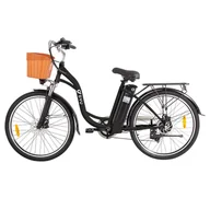 Rowery elektryczne - Rower Elektryczny DYU C6 Opony 26*1,95 Cala, Silnik 350W, Bateria 36V 12,5Ah, Prędkość Maks. 25km/h - Czarny - miniaturka - grafika 1