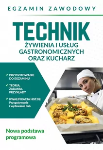Technik żywienia i usług gastronomicznych oraz kucharz. Egzamin zawodowy - E-booki - nauka - miniaturka - grafika 1