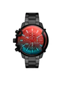 Zegarki męskie - Diesel Zegarek Griffed DZ4578 Czarny - miniaturka - grafika 1