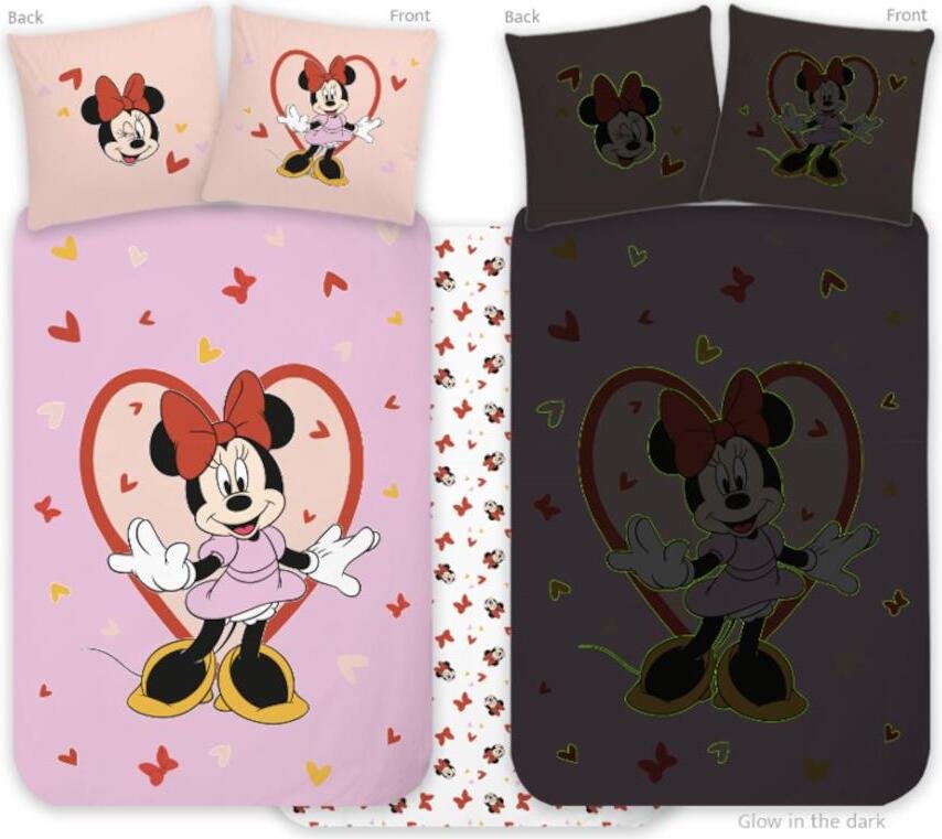 POŚCIEL dziecięca MYSZKA MINNIE 100x135 niemowlęca bawełniana