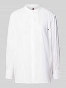Koszule damskie - Bluzka koszulowa o kroju easy fit z kieszenią na piersi model ‘COTTON VOILE’ - miniaturka - grafika 1