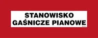 Systemy ekspozycyjne i znaki informacyjne - BC123 STANOWISKO GAŚNICZE PIANOWE, KN - FOLIA PODŁOGOWA NIEŚWIECĄCA; (360X140MM) - miniaturka - grafika 1