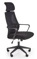 Fotele - Ergonomiczny Fotel Czarny Biurowy Obrotowy Sarezo 15X - miniaturka - grafika 1