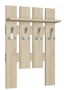 Wieszak Ścienny Pionowy Z Półką Dąb Sonoma N1-K05 - Wieszaki i stojaki - miniaturka - grafika 1