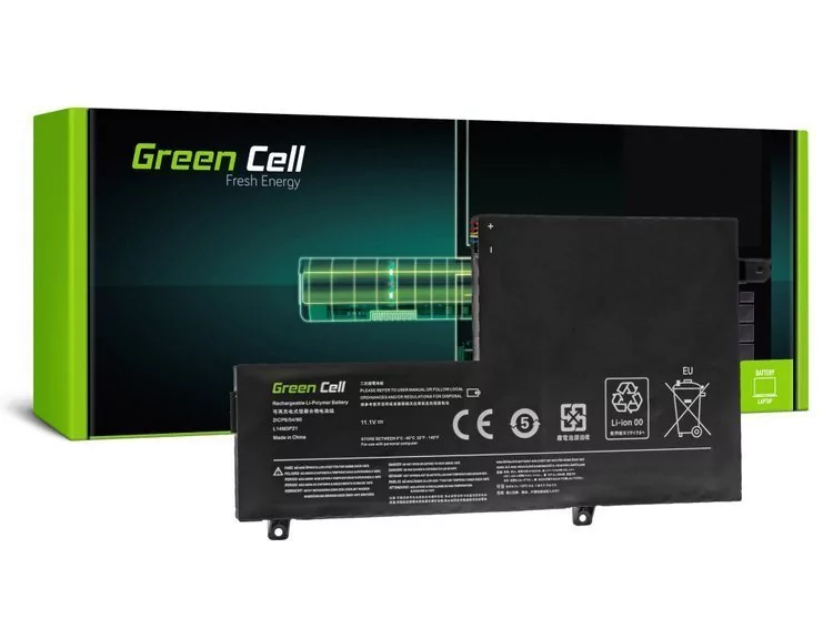 Green Cell Bateria L14M3P21 do Lenovo Yoga 500-14IBD 500-14ISK 500-15IBD 500-15ISK 4050mAh 10.8V ) LE124 LE124