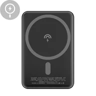 Powerbanki - Dudao bezprzewodowy powerbank MagSafe 5000mAh czarny (K14S) - miniaturka - grafika 1