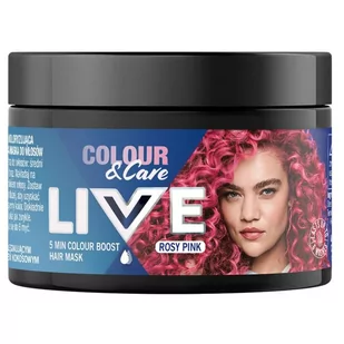 Live Colour&Care 5 minutowa koloryzująca i pielęgnująca maska do włosów Rosy Pink 150 ml - Maski do włosów - miniaturka - grafika 1