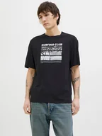 Koszulki męskie - Jack & Jones Koszulka "Porto" w kolorze czarnym - miniaturka - grafika 1