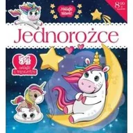Kolorowanki, wyklejanki - Jednorożce. 54 naklejki z brokatem - miniaturka - grafika 1