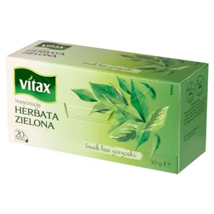 Herbata Vitax Inspirations Zielona (20 Saszetek) 30G Zawieszka - Herbata - miniaturka - grafika 1