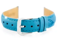 Akcesoria do zegarków - Pasek skórzany do zegarka W94 - jasnoniebieski - 16mm + GRAWER - miniaturka - grafika 1