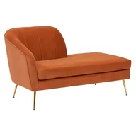 Szezlongi - Sofa dwuosobowa aksamitna Amber Boudoir 144x80x78 cm - miniaturka - grafika 1