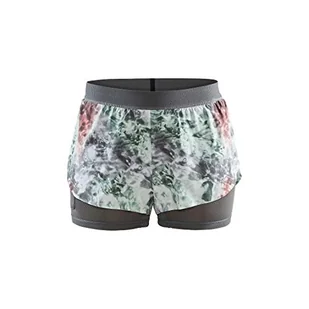 Craft Szorty damskie Run Vent 2 w 1 Racing Multi-coloured/Neo XS - Spodenki damskie - miniaturka - grafika 1