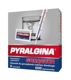 Zakłady Farmaceutyczne POLPHARMA SA Pyralgina gorączka 500 mg x 6 sasz.gran - Przeziębienie i grypa - miniaturka - grafika 1