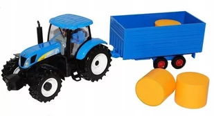Bburago 1:32 Ciągnik rolniczy New Holland z niebieską bocznicą - Samochody i pojazdy dla dzieci - miniaturka - grafika 1