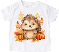 Koszulki dla dziewczynek - koszulka z jeżem, koszulka na dzień jeża jeż18 - miniaturka - grafika 1