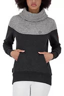 Swetry damskie - Alife and Kickin SoleyAK A bluza damska sweter ze stójką sweter XS-XXXL, Moonless Melange, XXL, Moon less melanż - miniaturka - grafika 1