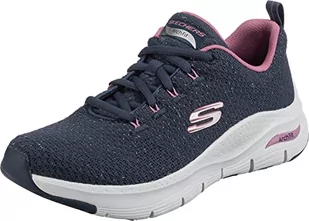 Skechers Damskie tenisówki Arch Fit, granatowe, 4 UK - Trampki damskie - miniaturka - grafika 1