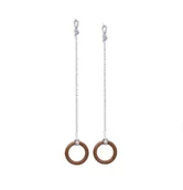 Zabawki sensoryczne - Małpiszon, Kółka Gimnastyczne Drewniane Karussell Drewno - miniaturka - grafika 1