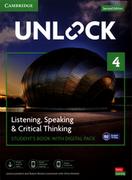 Filologia i językoznawstwo - Cambridge University Press Unlock 4 Listening, Speaking &amp; Critical Thinking Student's Book with Digital Pack - miniaturka - grafika 1