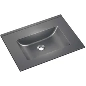 Umywalki - Axis Umywalka KORNAT 61 meblowa granitowa grafitowy - miniaturka - grafika 1