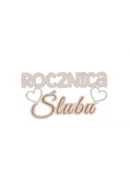 Zabawki kreatywne - Drewniany napis - Rocznica ślubu 5szt biały - miniaturka - grafika 1