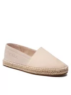 Espadryle damskie - Calvin Klein Espadryle Espadrille He-Canvas HW0HW00738 Beżowy - miniaturka - grafika 1