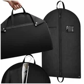 Pokrowce na ubrania - Ochronny pokrowiec torba podróżna na ubrania 60 x 100 czarny - miniaturka - grafika 1